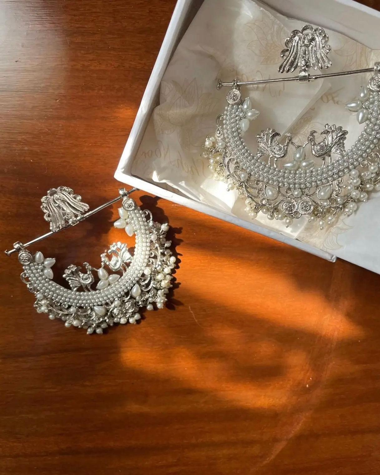 Resham Silver Chaand Baalis