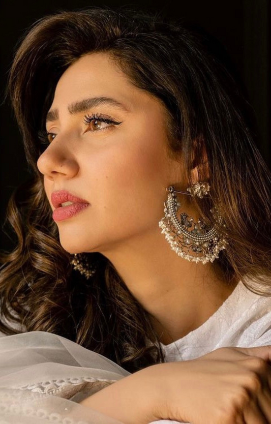 Resham Silver Chaand Baalis