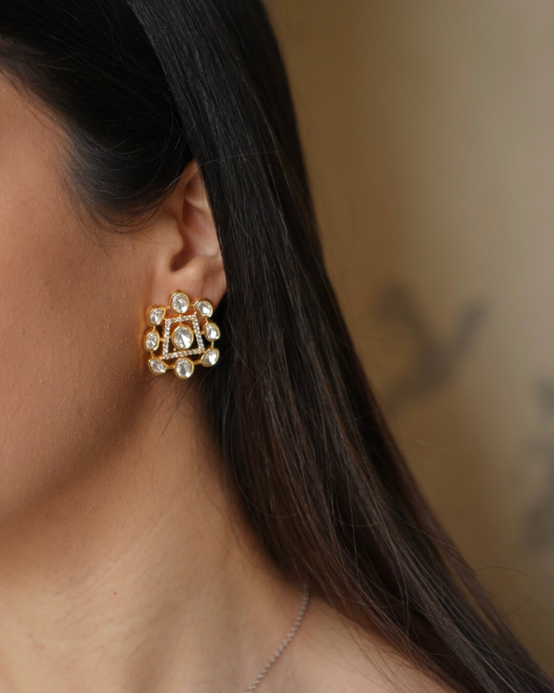Tehzeeb Gold Earrings