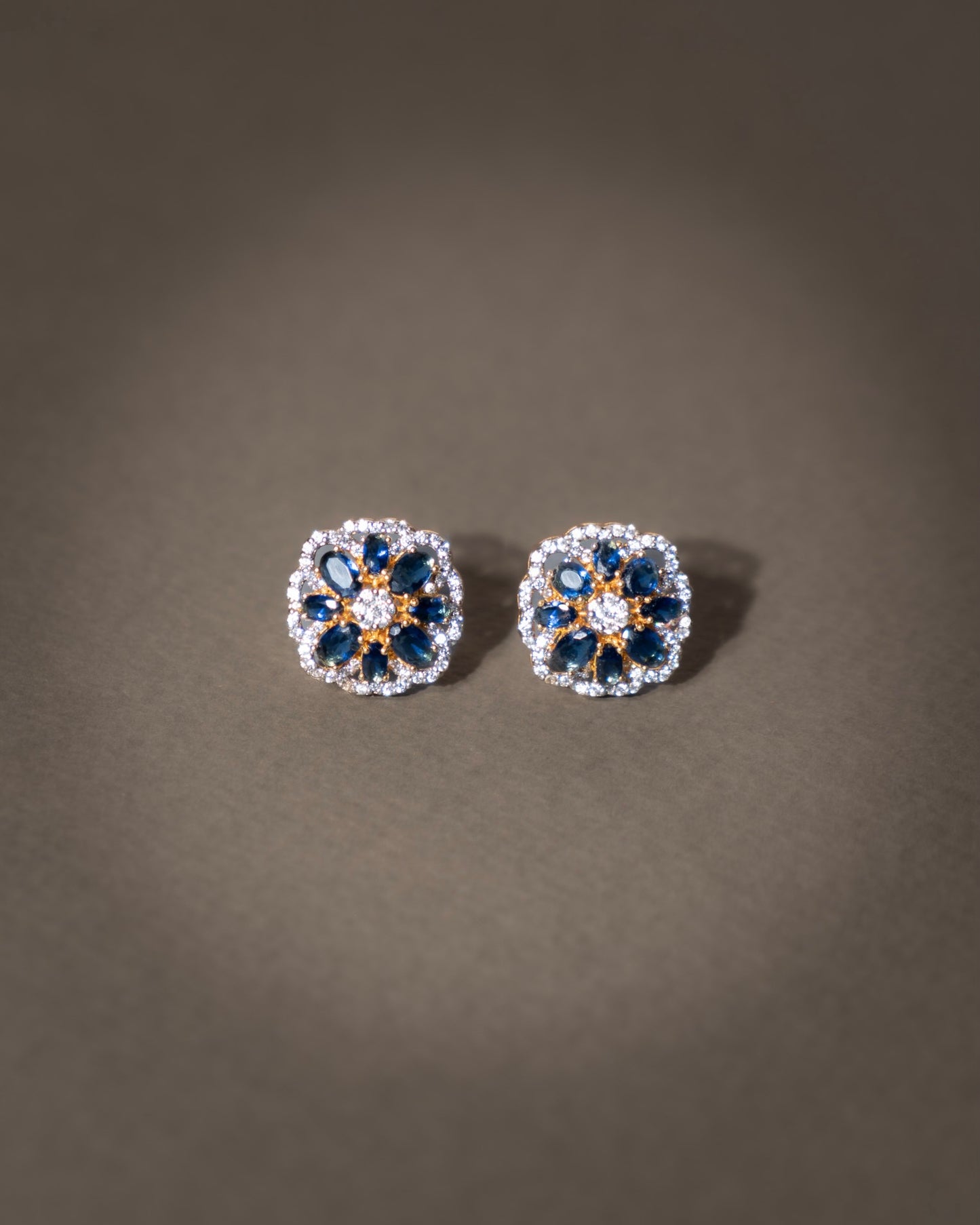 Neelam Earrings (Sterling Silver)