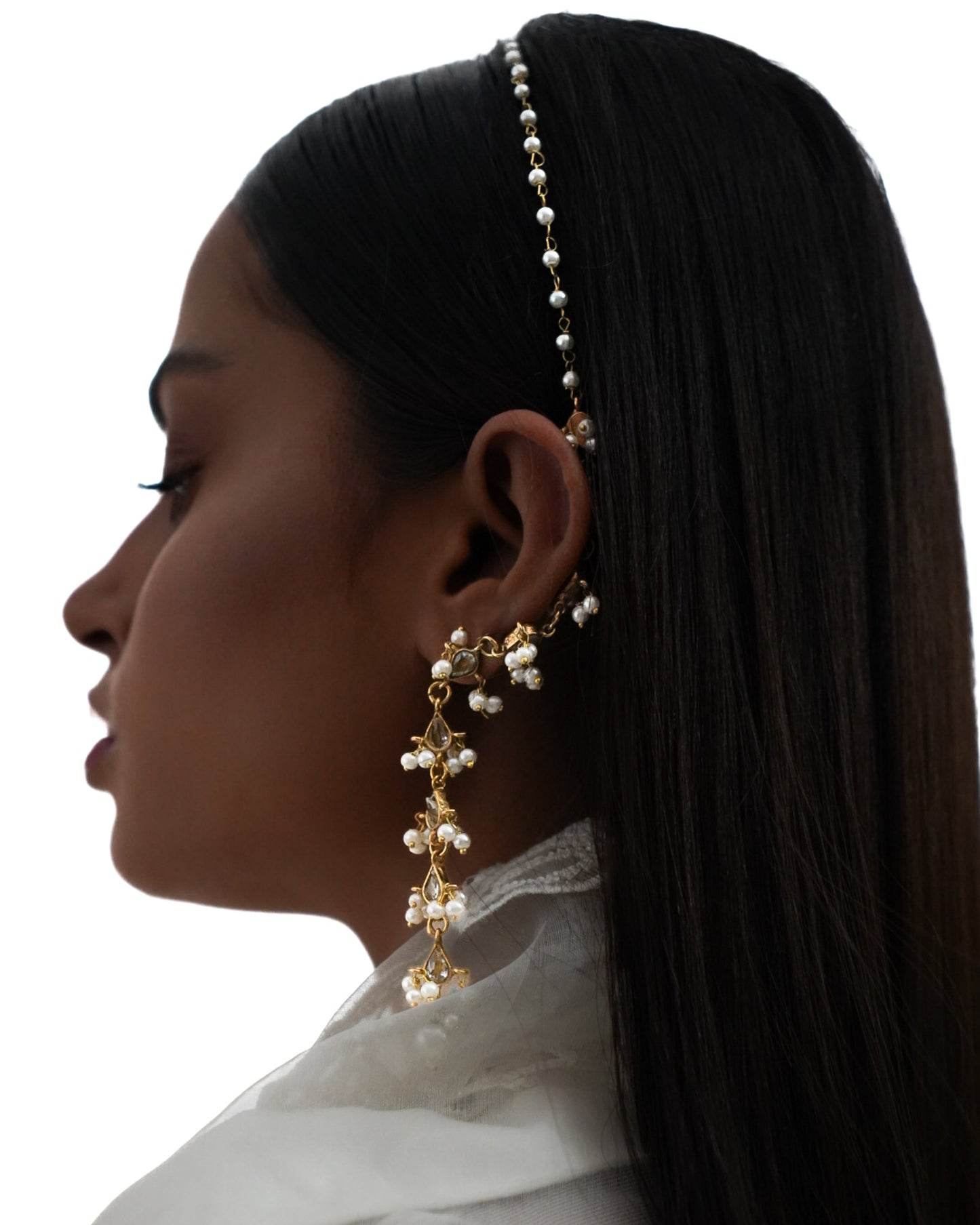 Jahanara: The Headband Earrings