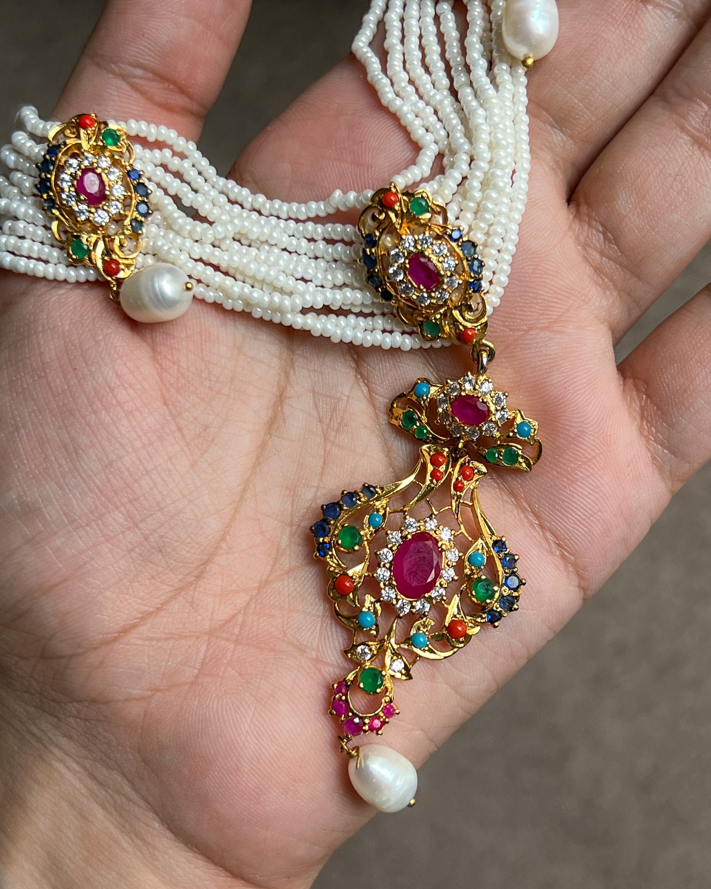 Amaltas Choker Set (Sterling Silver)