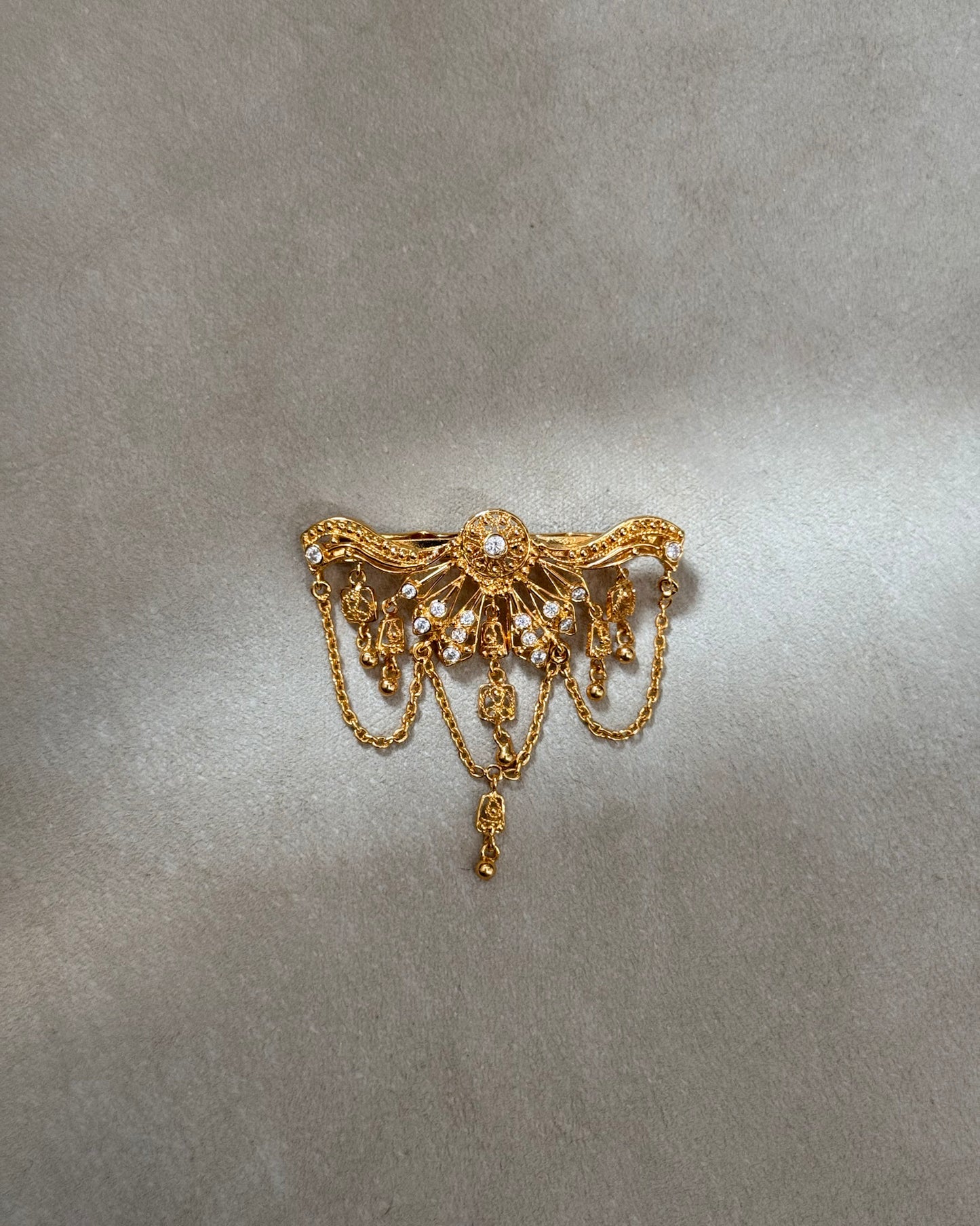 Half Jhoomar Hairpin (Sterling Silver)