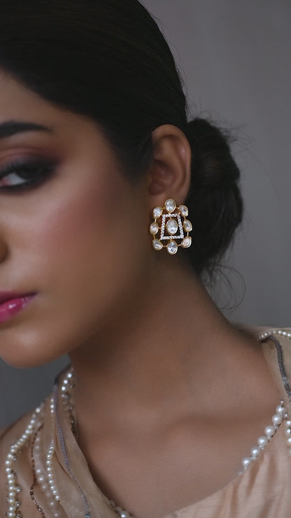 Tehzeeb Gold Earrings